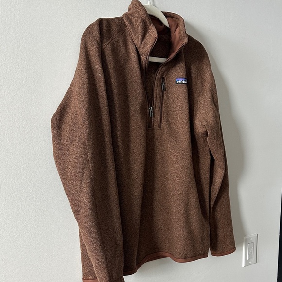 Patagonia Brown Fleece Quarter-Zip Pullover - Picture 4 of 4